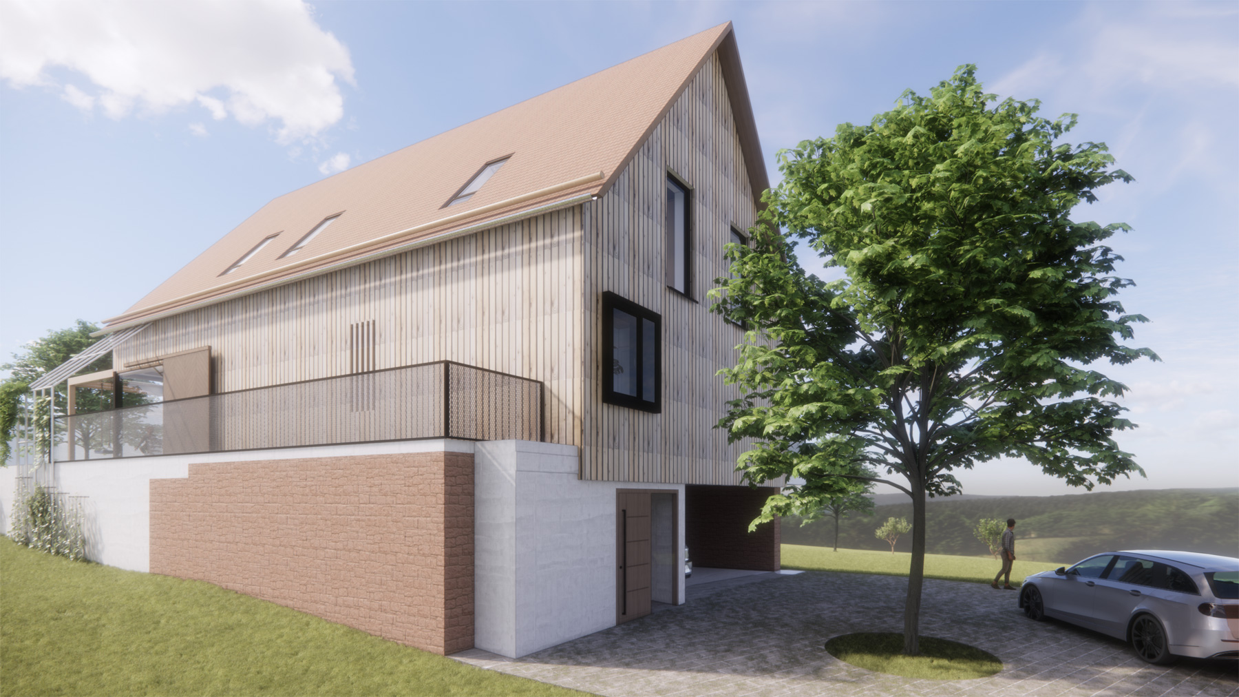 3D-Visualisierung Außenansichten